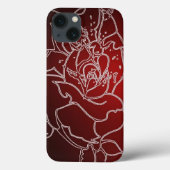 Red Rose iphone 13 hoesje (Achterkant)