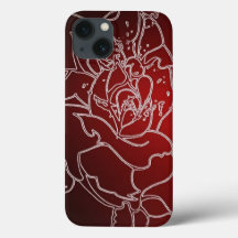 Red Rose iphone 13 hoesje