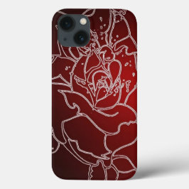 Red Rose iphone 13 hoesje