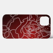 Red Rose iphone 13 hoesje (Achterkant (horizontaal))
