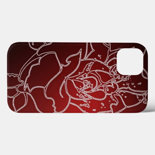 Red Rose iphone 13 hoesje (Achterkant (horizontaal))