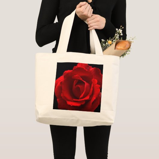 Red Rose jtcn Grote Canvas tas (Voorkant (product))