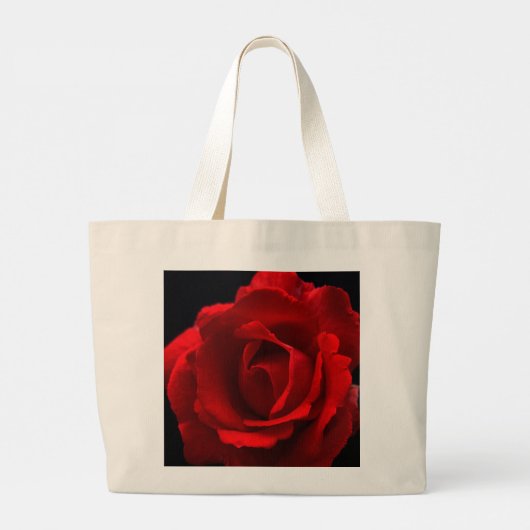 Red Rose jtcn Grote Canvas tas (Achterkant)