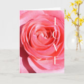 Red Rose Kaart (Gele Bloem)