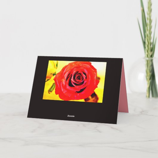 Red Rose Kaart (Achterkant)