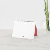 Red Rose Kaarten Flowers Custom Wenskaart (Achterkant)