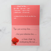 Red Rose Kaarten Red Flowers Custom Wenskaart (Binnen)