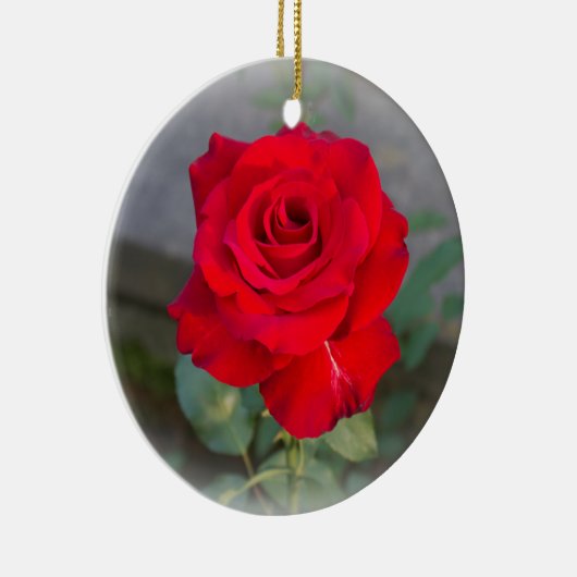 Red Rose Keramisch Ornament (Rechts)