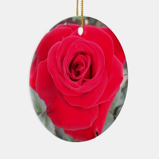 Red Rose Keramisch Ornament (Rechts)