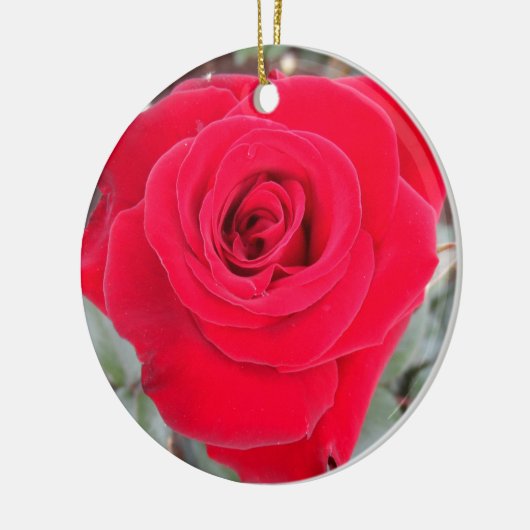 Red Rose Keramisch Ornament (Links)