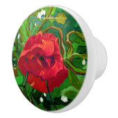 RED ROSE KERAMISCHE KNOP (Rechts)