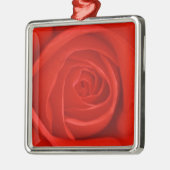 Red Rose kerstversiering Metalen Ornament (Links)