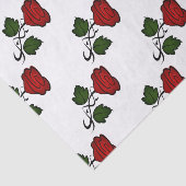 Red Rose Kiss kash002 Tissuepapier (Detail)