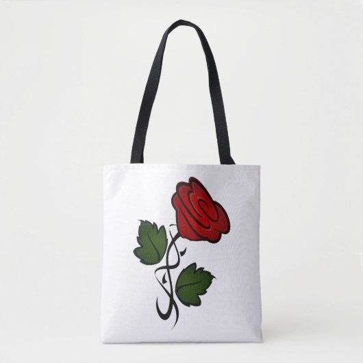Red Rose Kiss kash002 Tote Bag (Voorkant)