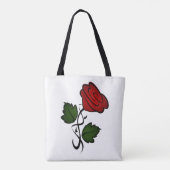 Red Rose Kiss kash002 Tote Bag (Achterkant)