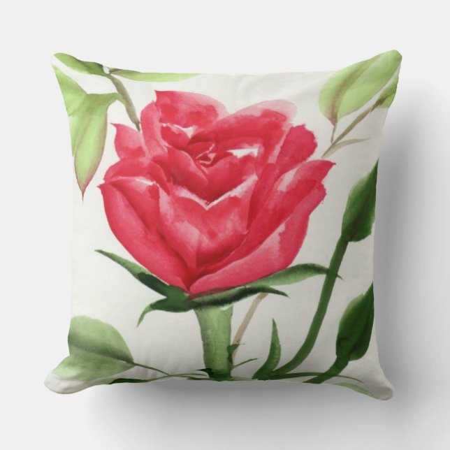 Red Rose Kussen (Voorkant)