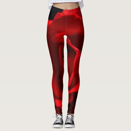 Red Rose lecna Leggings (Voorkant)