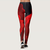 Red Rose lecnum Leggings (Achterkant)