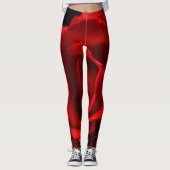 Red Rose lecnum Leggings (Voorkant)