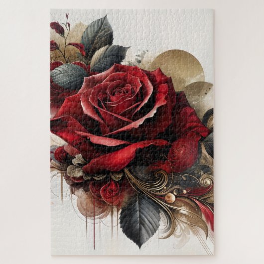 Red Rose Legpuzzel (Verticaal)