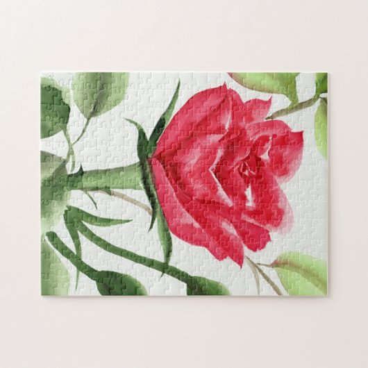 Red Rose Legpuzzel (Horizontaal)