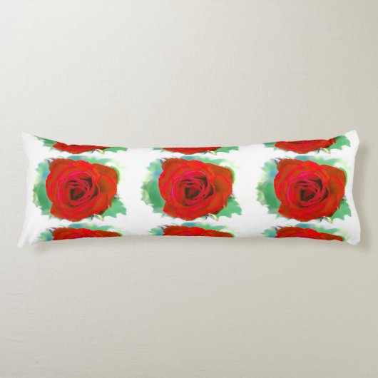 Red Rose Lichaamskussen (Voorkant)
