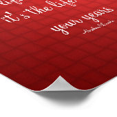 Red Rose Life Attitude Quote Inspirerend Poster (Hoek)