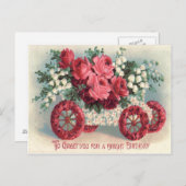 Red Rose Lily of the Valley Vergeet-Me-Not Briefkaart (Voorkant / Achterkant)