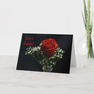 Red Rose/Little Prince Card Feestdagen Kaart