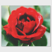 Red Rose Love Cadeaupapier (Vlak)