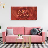 Red Rose Love Canvas (Insitu (Woonkamer))