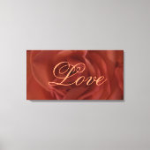 Red Rose Love Canvas Afdruk (Voorkant)