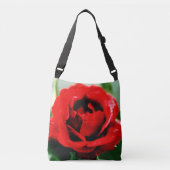 Red Rose Love Crossbody Tas (Voorkant)