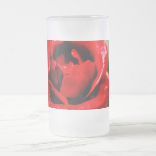 Red Rose Love Matglas Bierpul (Center)