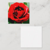 Red Rose Love Notitiekaartje (Voorkant / Achterkant)