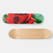 Red Rose Love Persoonlijk Skateboard (Horizontaal)