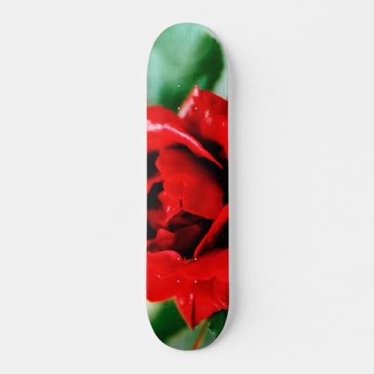 Red Rose Love Persoonlijk Skateboard (Voorkant)