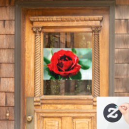Red Rose Love Raamsticker