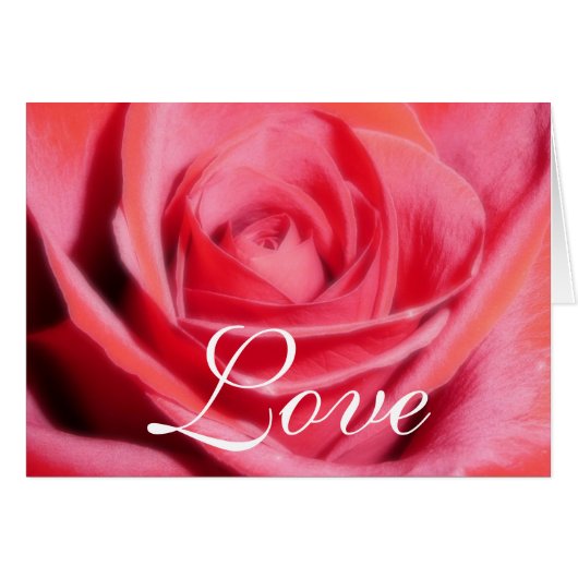 Red Rose Love sjabloon (Voorkant Horizontaal)