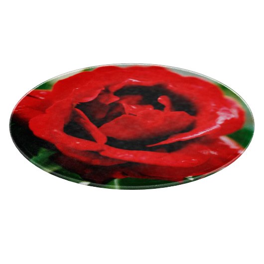 Red Rose Love Snijplank (Hoek)