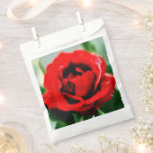 Red Rose Love Wedding Bedankzakje (Geknipt)