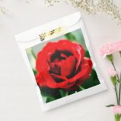 Red Rose Love Wedding Bedankzakje (Gezegeld)