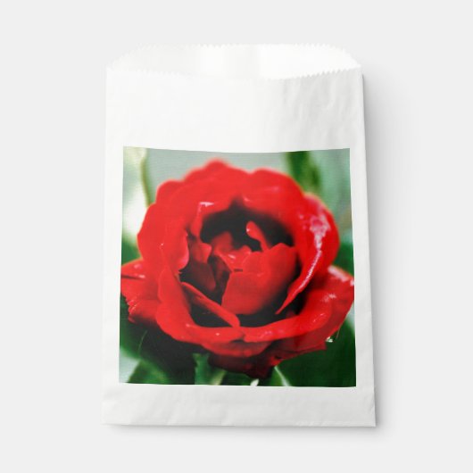 Red Rose Love Wedding Bedankzakje (Voorkant)