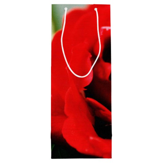 Red Rose Love Wijn Cadeautas (Achterkant)