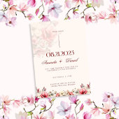 Red Rose Luxe esthetische bruiloft Kaart