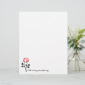 Red Rose, maak elke dag mooi! Papierwaren Briefhoofd (Staand voorkant)