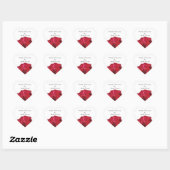 Red Rose Made with Love Craft Sticker (Vel)