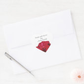 Red Rose Made with Love Craft Sticker (Envelop)