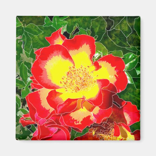 Red Rose Magneet (Voorkant)