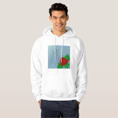 Red Rose Mannen Hoodie (Voorkant volledig)